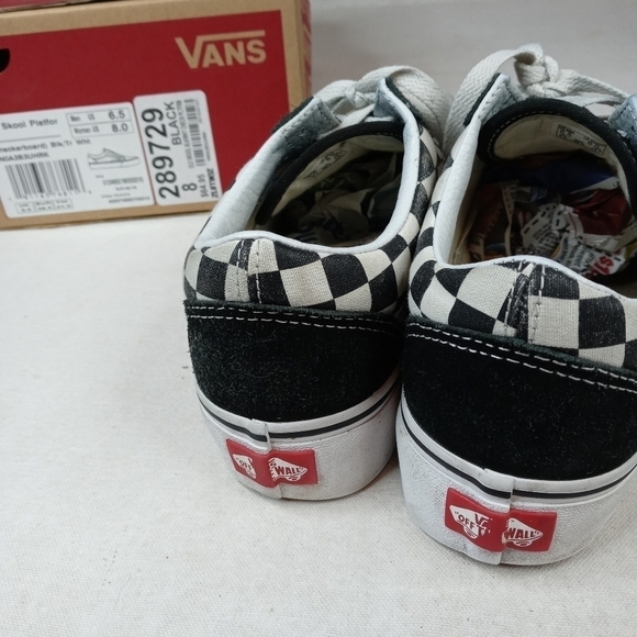 VANS Old Skool Black Checkerboard - Mens Size 6.5/ - Picture 6 of 9